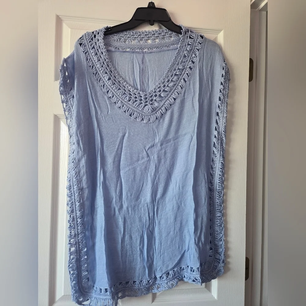 Women's Light Blue Swim Coverup